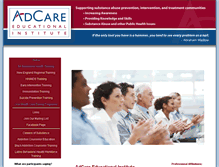 Tablet Screenshot of adcare-educational.org